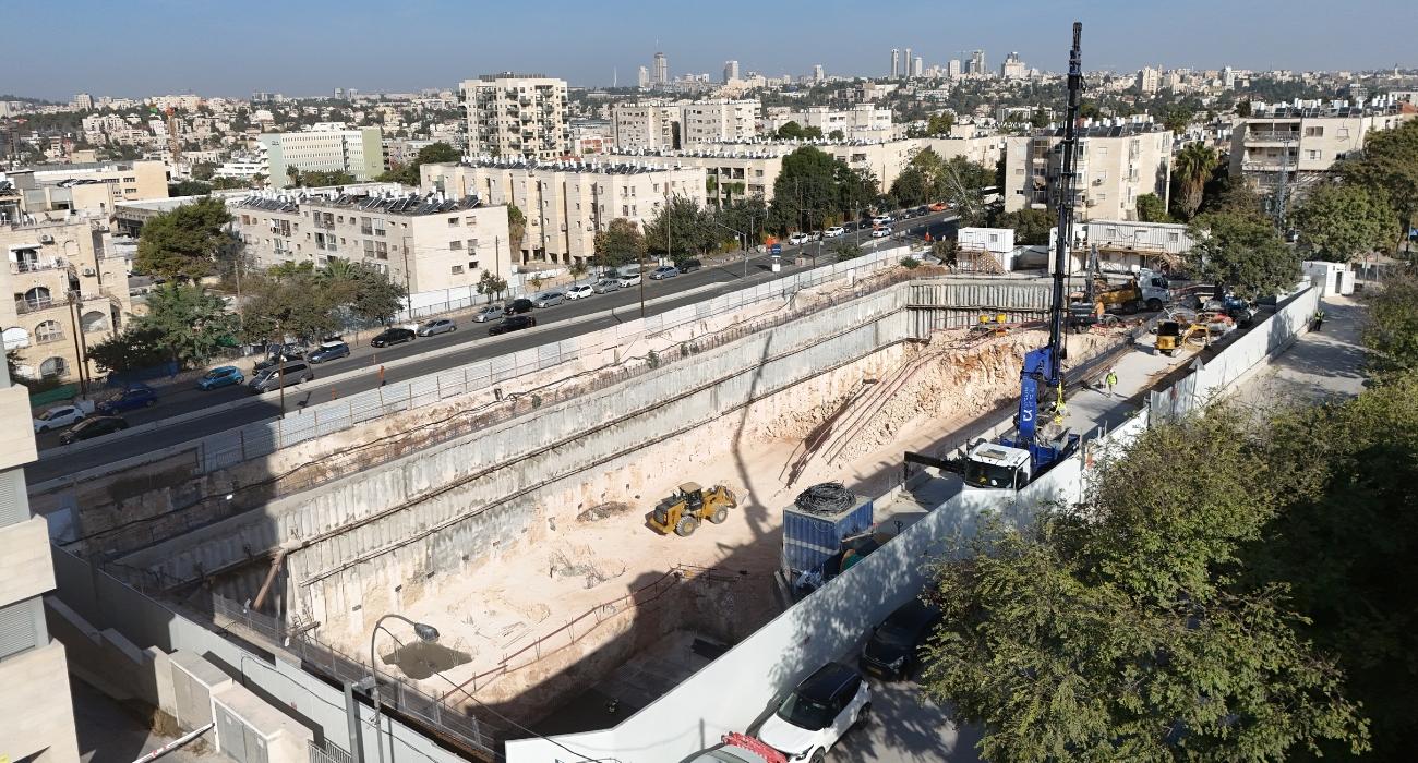 אתר הבנייה של פרויקט ארנונה רזידנס